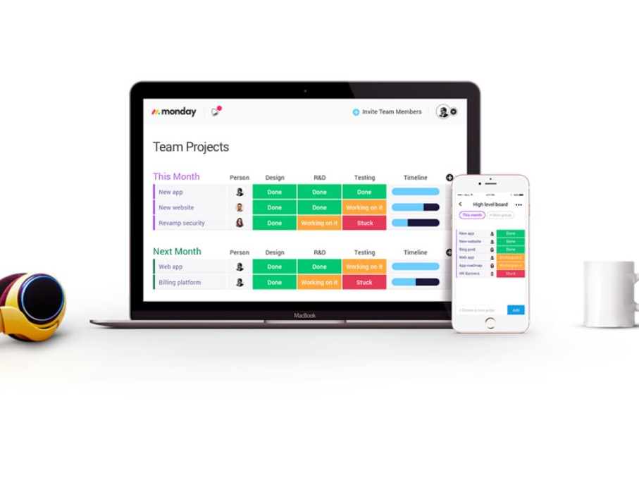 monday.com unterstützt Sie vom Projektmanagement bis zum Produktmanagement