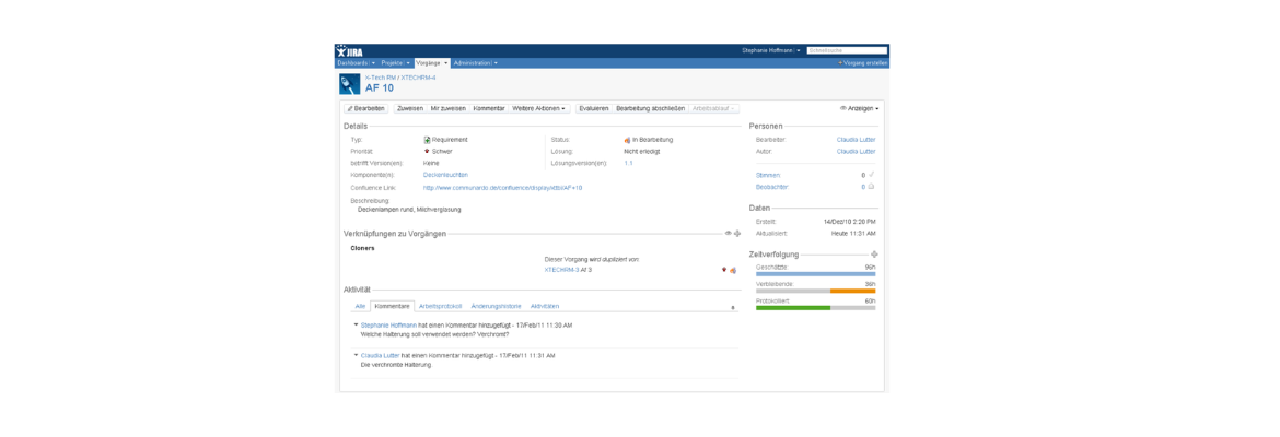 Atlassian Jira. Verwaltung und Darstellung von Anforderungen