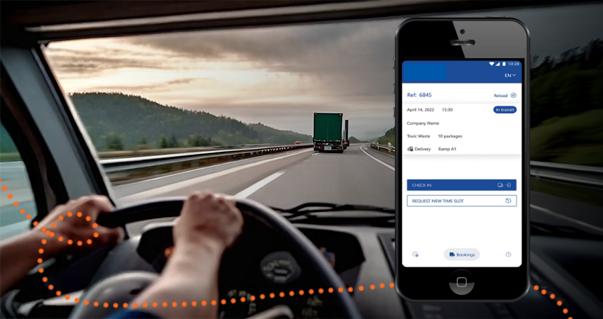Fahrer App im Yard Management System mit der Power Platform von Microsoft