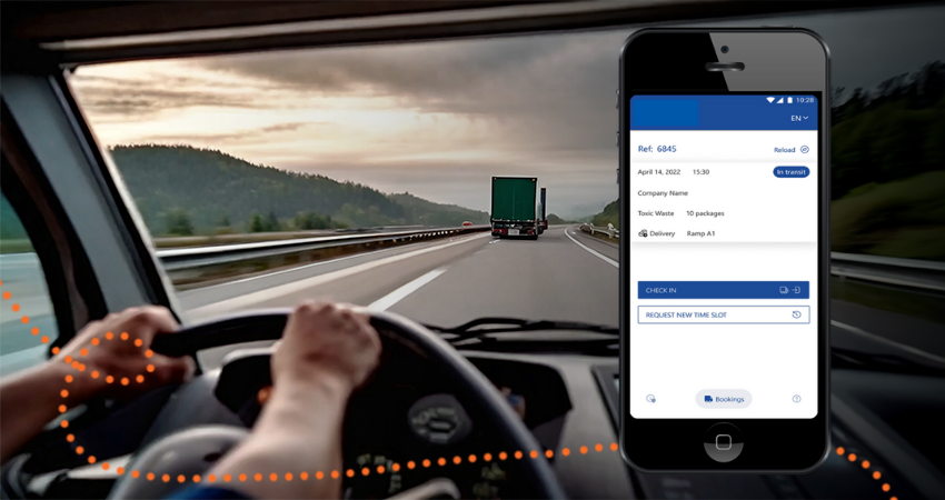 Fahrer App im Yard Management System mit der Power Platform von Microsoft 