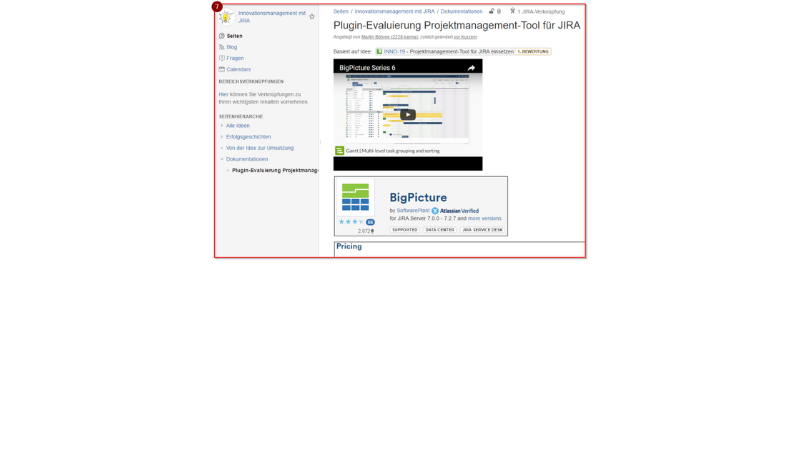 Ideenmanagement mit Jira und Confluence. Dokumentation und Zusammenarbeit