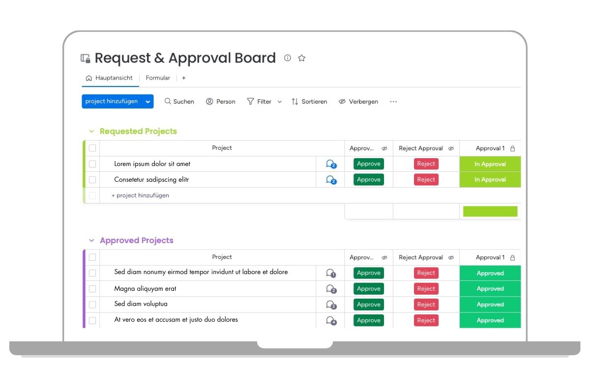 Übersichten und automatisierte Dashboards erleichtern das Arbeiten