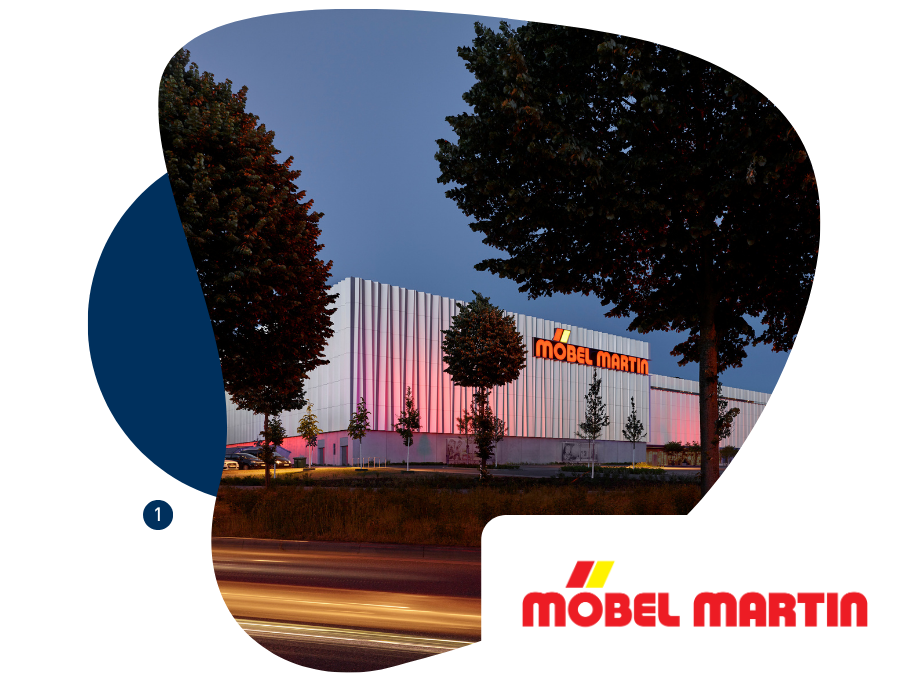 Möbel Martin als größtes Möbel-Einzelhandelsunternehmen in Südwestdeutschland ist Kunde von Communardo (Bild (C) Thomas Müller Ivan Reimann Architekten)
