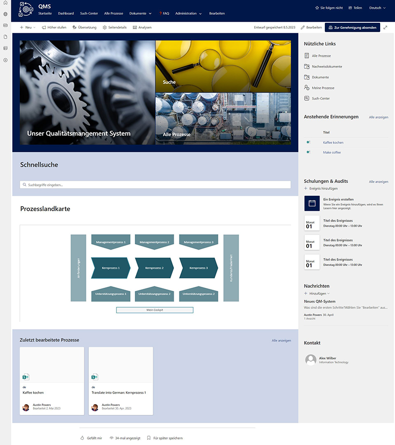 Einführung Microsoft Qualitätsmanagement