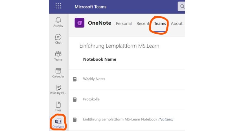 Good Practice: OneNote statt Teams Wiki