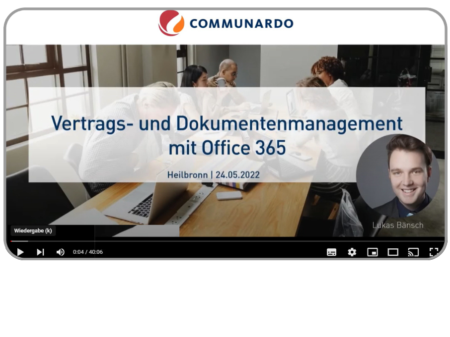 Webinar Vertragsmanagement mit Microsoft 365