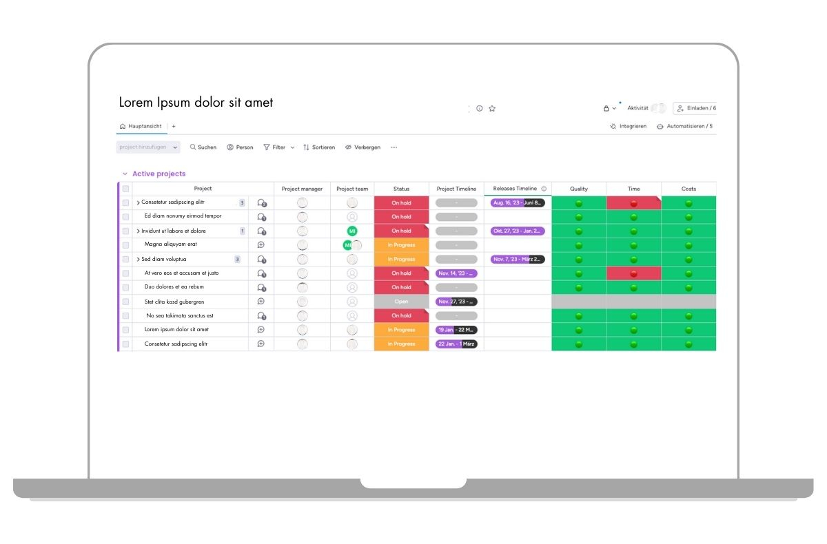 Projektmanagement mit monday.com ist intuitiv  