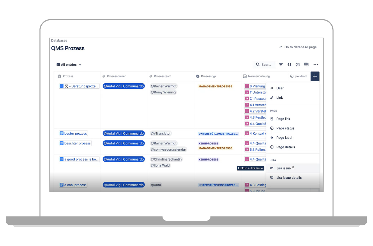 Confluence Databases jetzt als Beta verfügbar