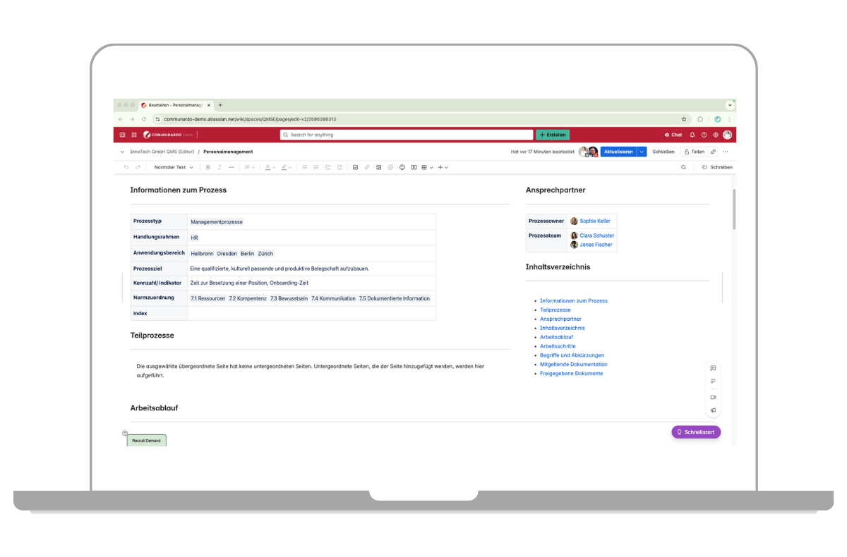 Einfache und transparente Kommunikation mit Confluence