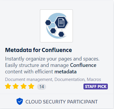 Communardo Cloud App – Metadata for Confluence