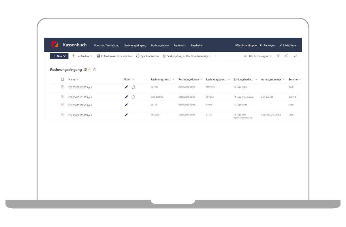 Die Rechnungseingangslösung auf Basis der Microsoft Power Plattform und SharePoint