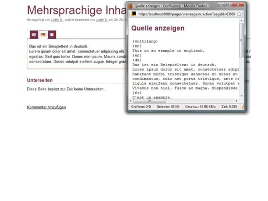 Mehrsprachige Inhalte in Atlassian Confluence pflegen