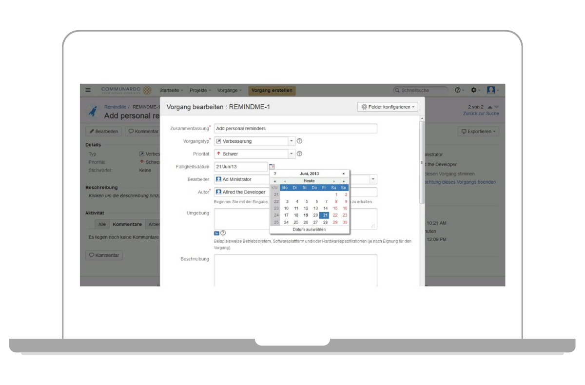 Jira mit amerikanischem Datumsformat