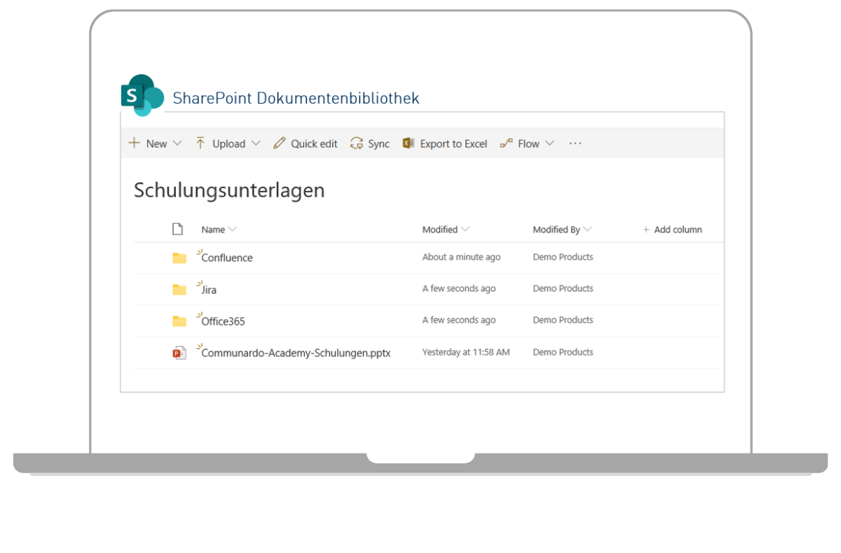 Laden Sie Ihre Dokumente direkt aus Confluence heraus in eine SharePoint Bibliothek
