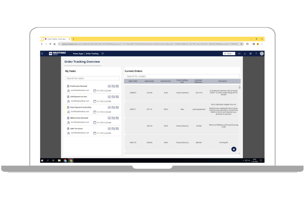 Über die Order Tracking App werden SAP-Prozesse nutzungsfreundlich abgebildet