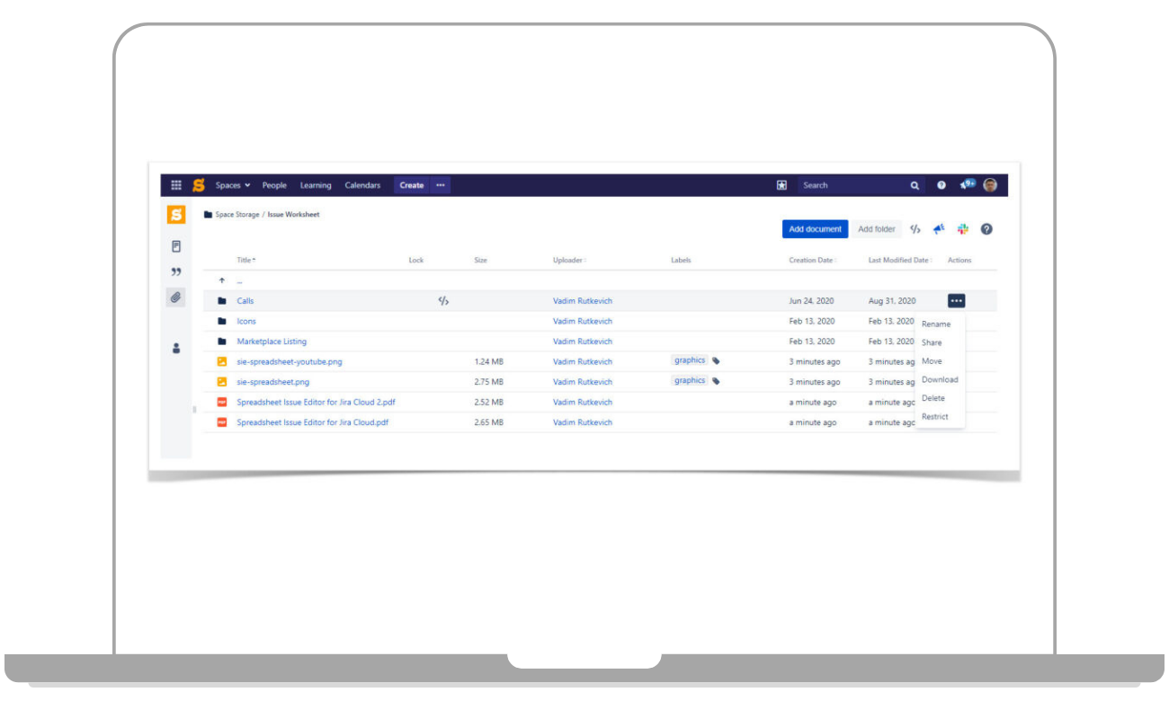 Smart Attachments für Atlassian Confluence