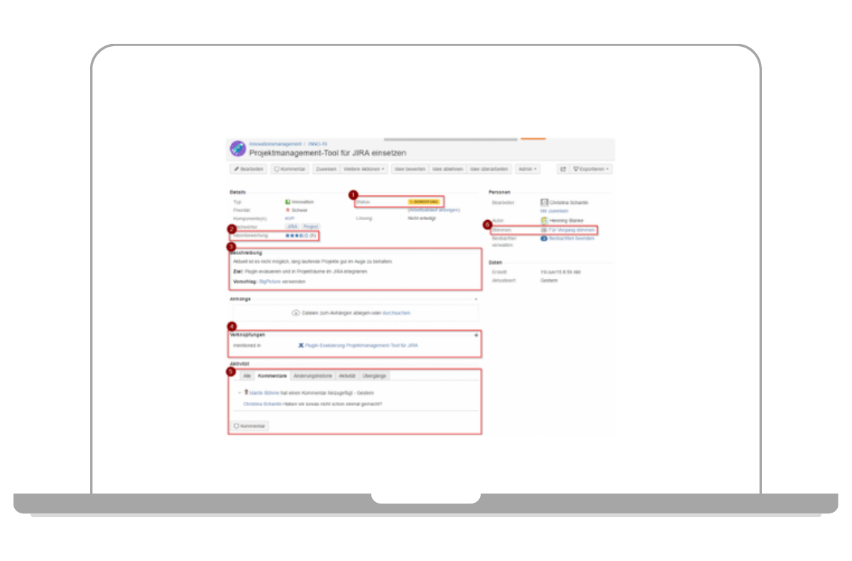 Ideenmanagement mit Jira und Confluence. Dokumentation und Zusammenarbeit