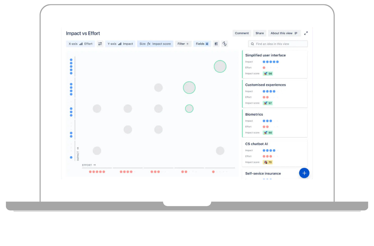 Jira Product Discovery matrix ansicht
