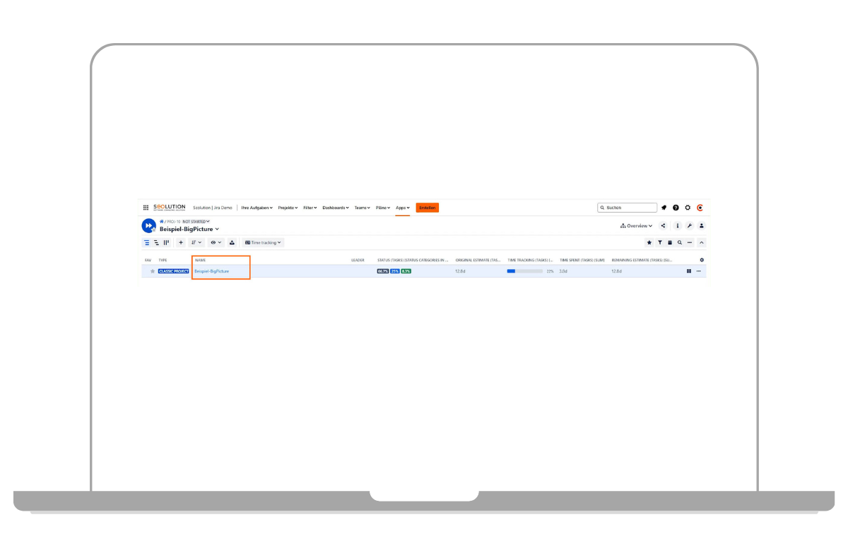 Big Picture Beispielprojekt