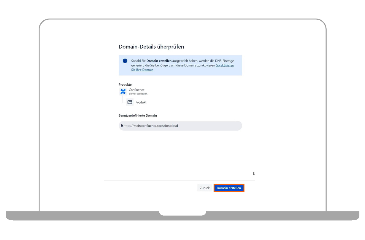 Domain Details überprüfen