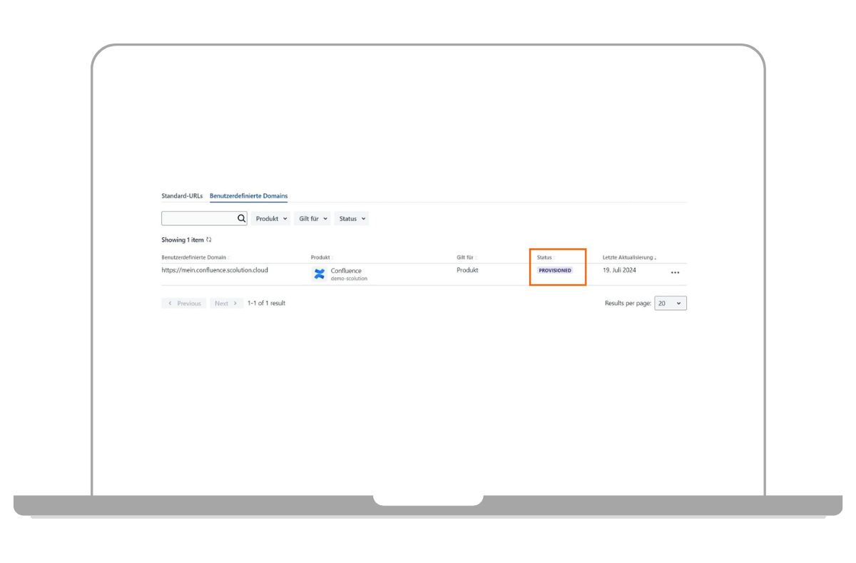Atlassian Custom Domain Übersicht der URLs