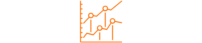 Icon Diagramm und Fortschritt