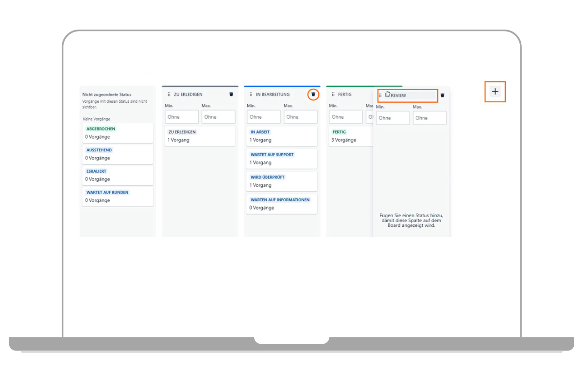 Spalten hinzufügen, umbenennen oder löschen