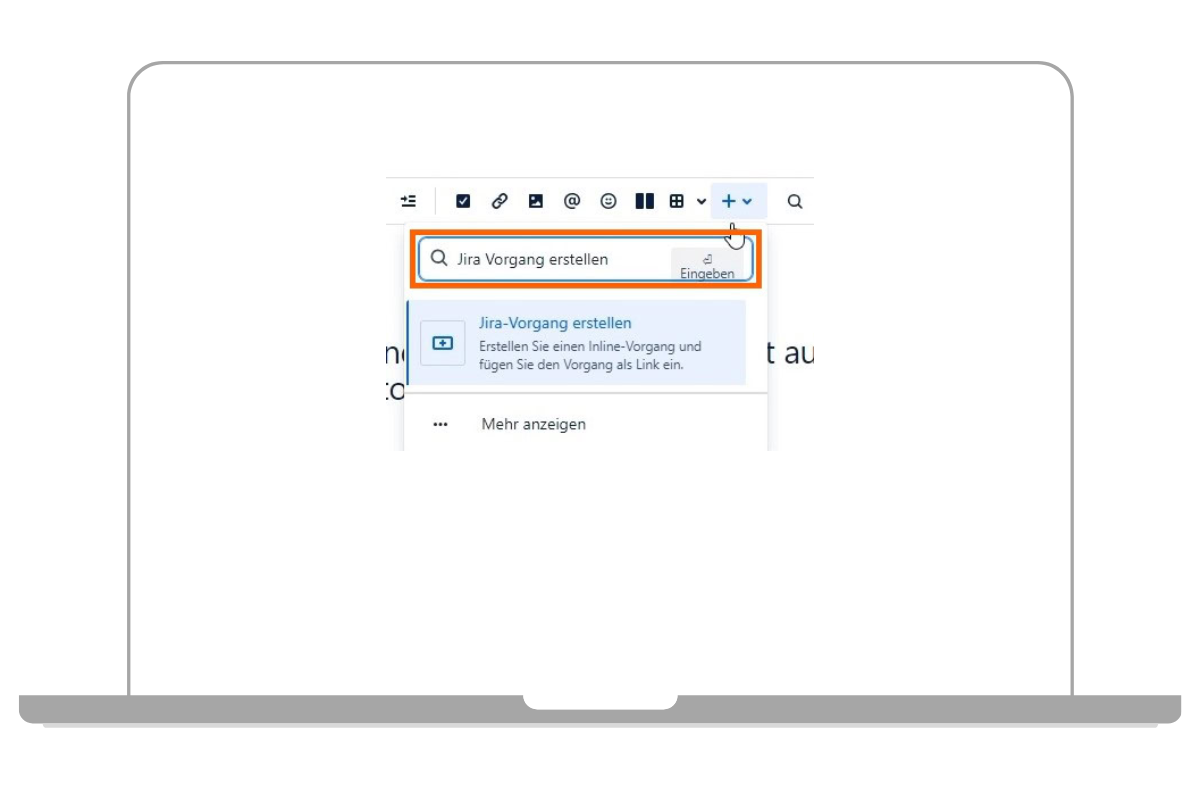 Suche nach Element Jira Vorgang in Confluence