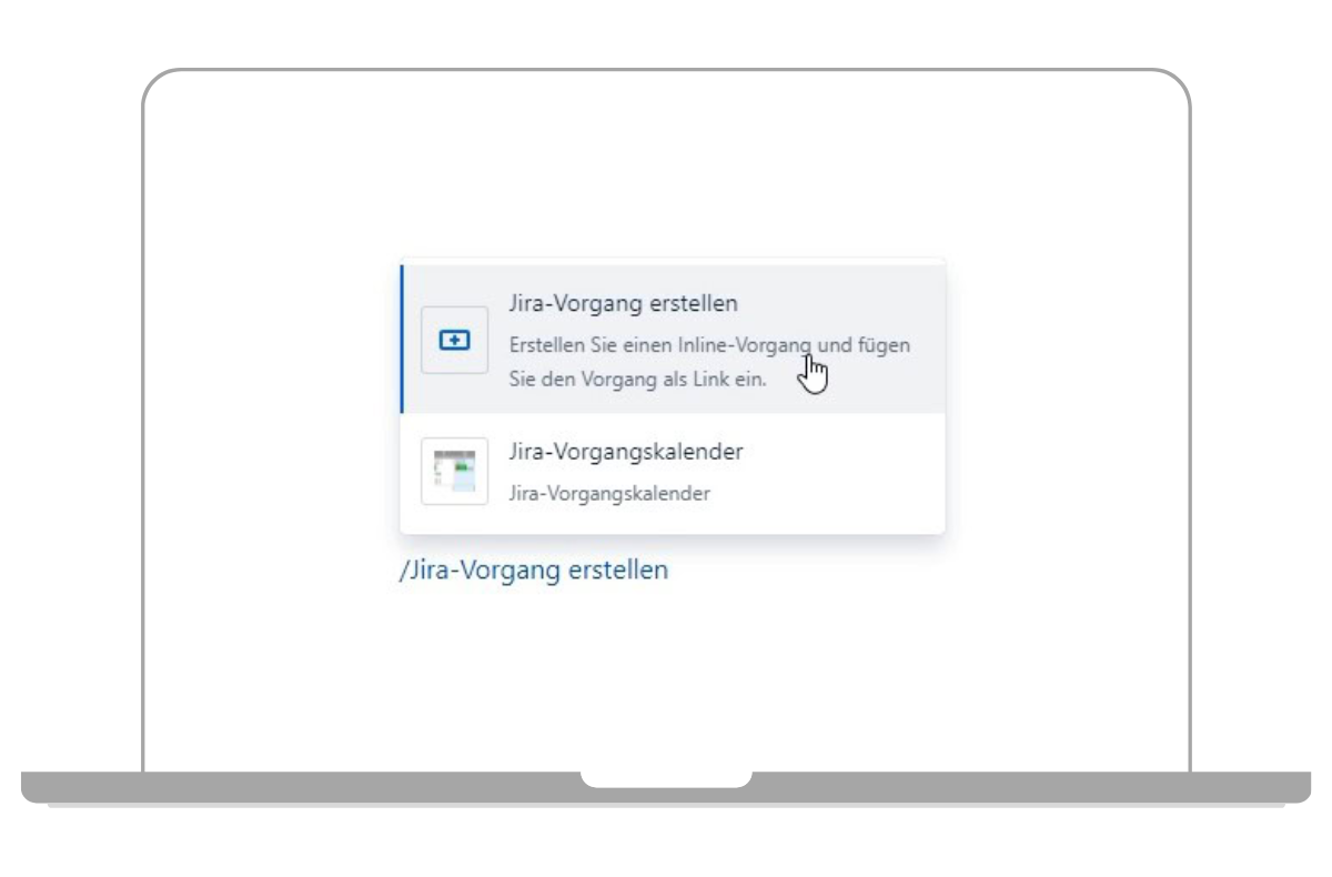 Shortcut Jira Vorgang erstellen