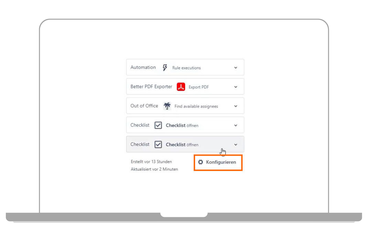 Felder konfigurieren für die Kalenderansicht