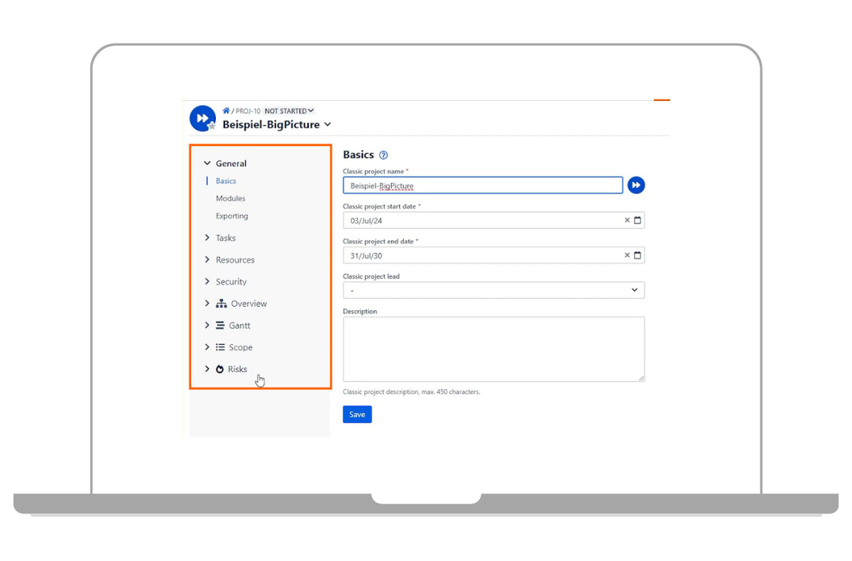 allgemeine Big Picture Einstellungen