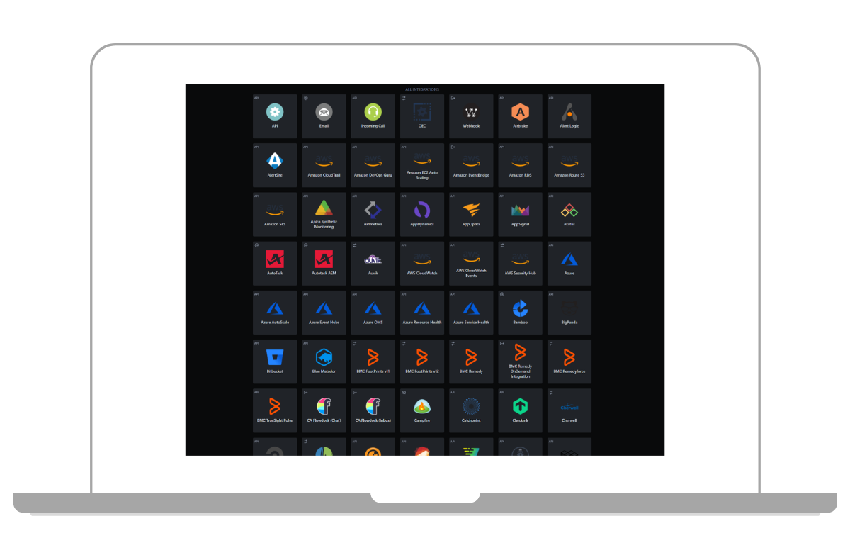 Auswahl aller Integrationen