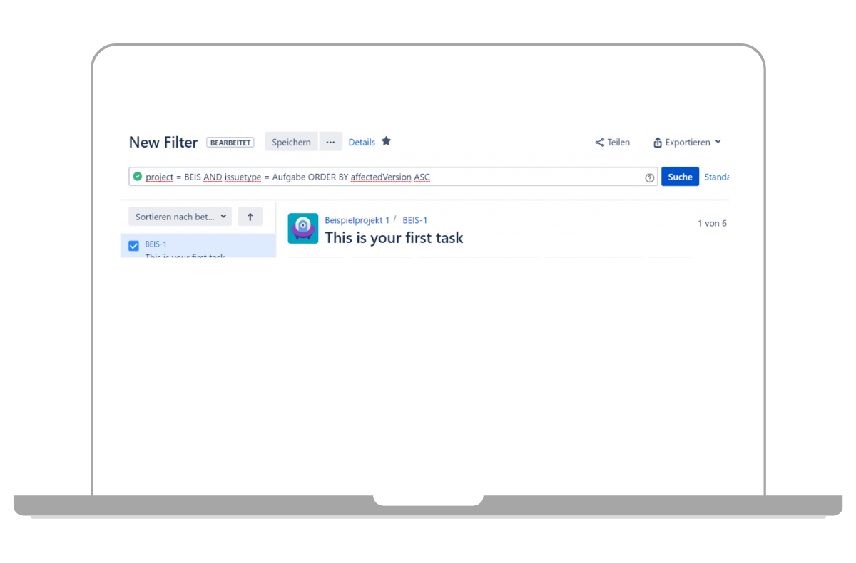 JQl eines Jira Filters ändern