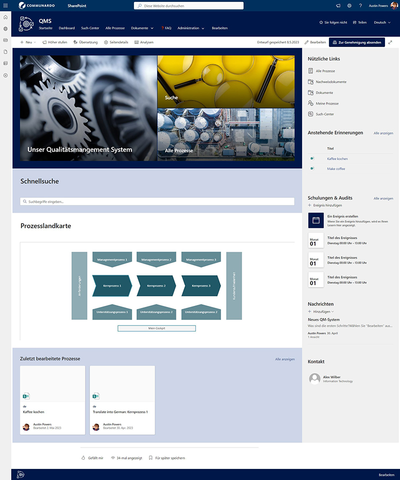 Einführung Microsoft Qualitätsmanagement
