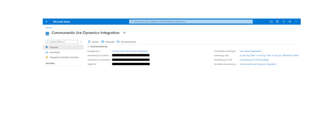 Integration von Microsoft Dynamics 365 in Jira Data Center